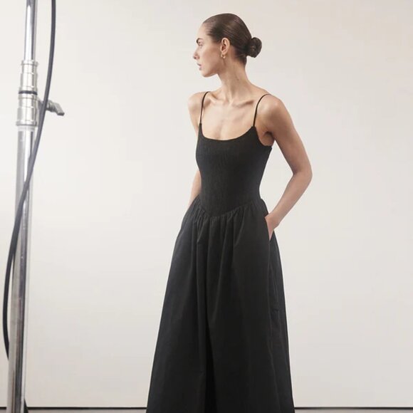 NWT DISSH Milano Midi Dress in Black - Picture 1 of 3